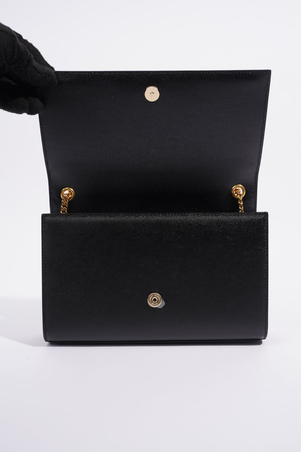 Saint Laurent Kate Black Leather Medium