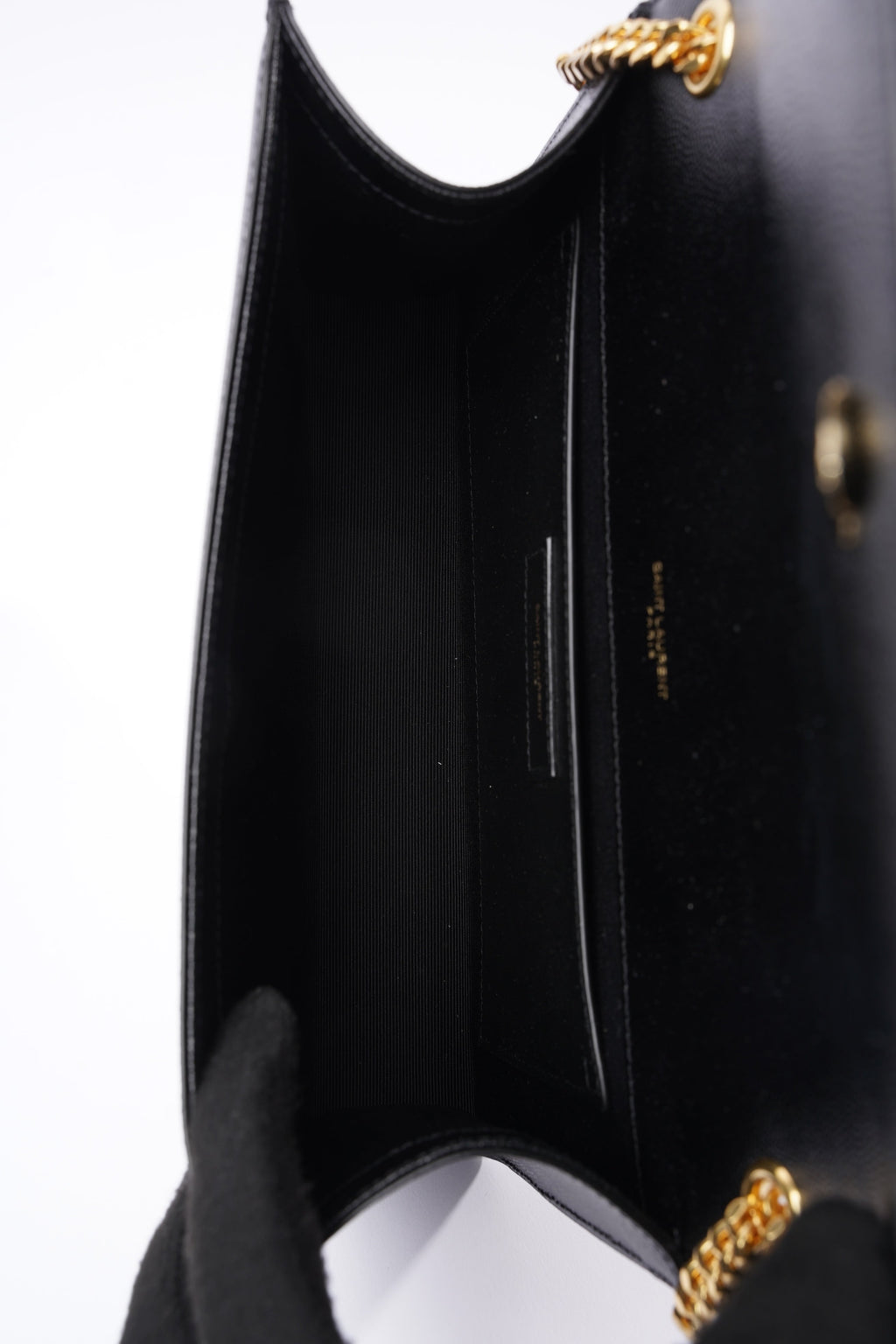 Saint Laurent Kate Black Leather Medium
