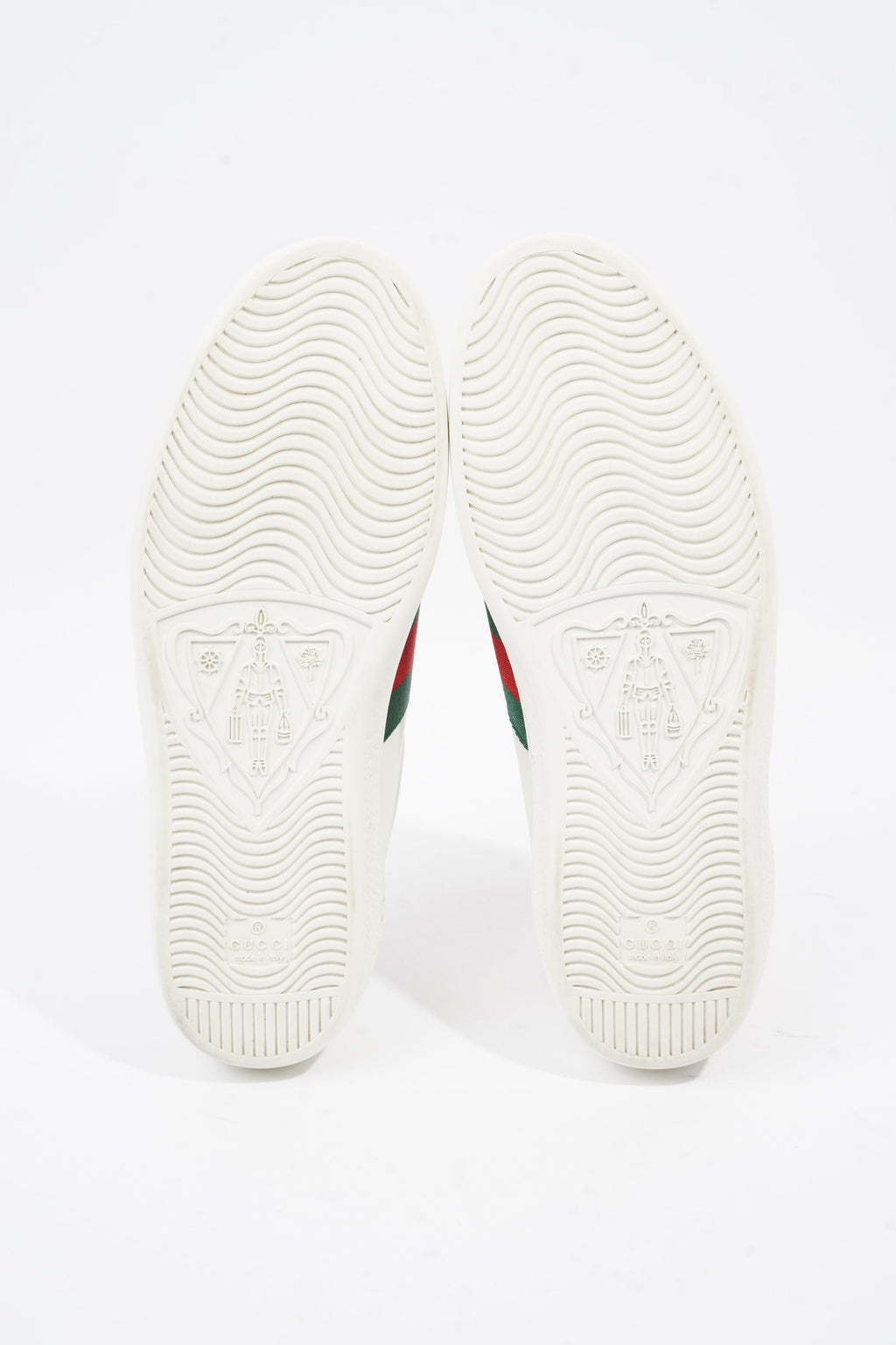 Gucci Ace Arg Snake White / Red / Green Leather EU 42.5 UK 8.5