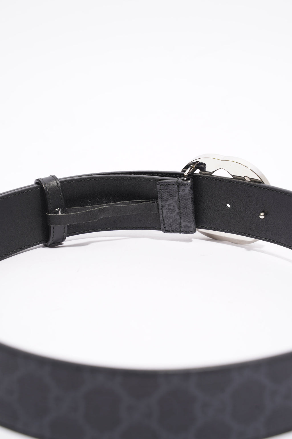 Gucci GG Supreme Belt Black Leather 80cm 32"