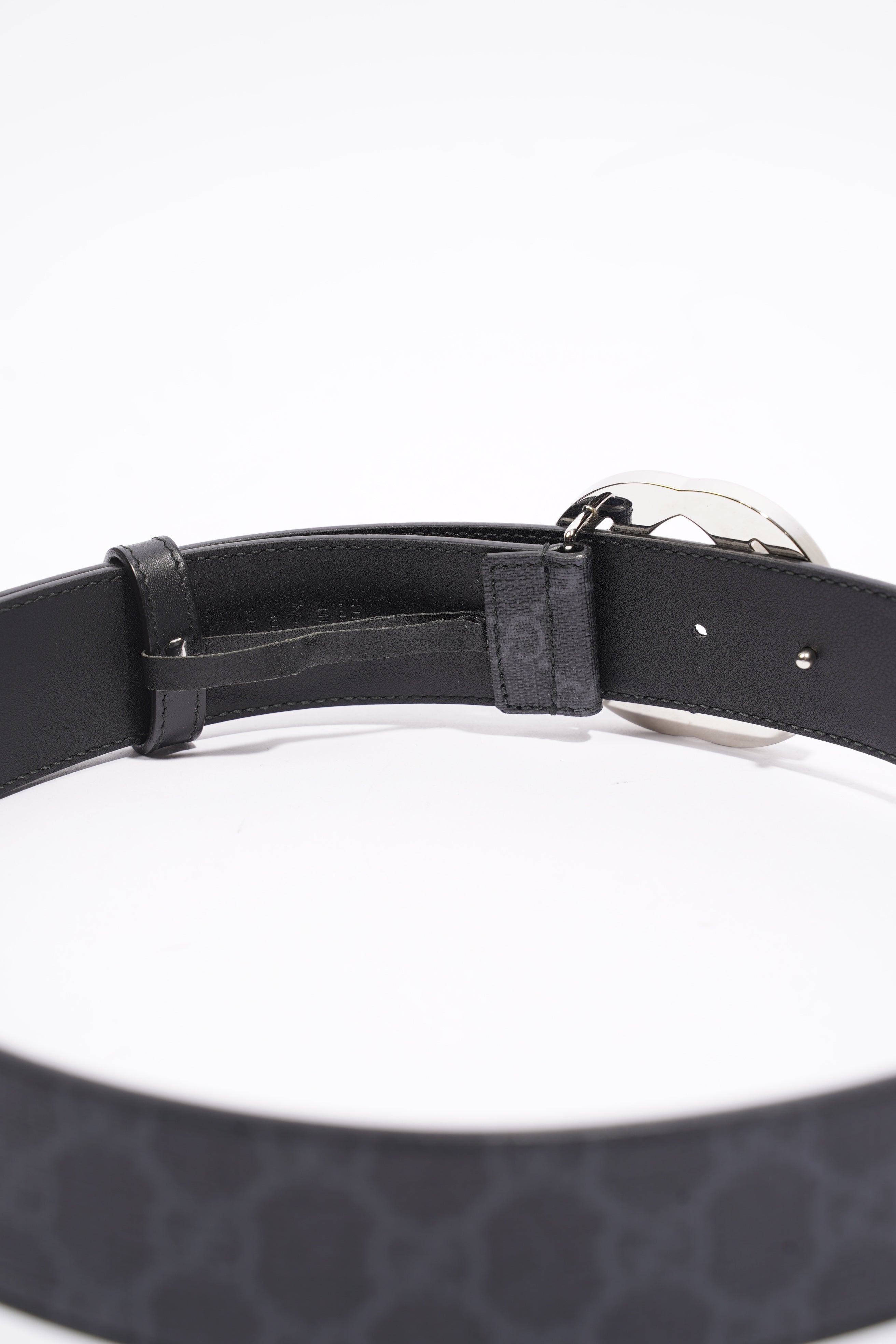 Gucci GG Supreme Belt Black Leather 80cm 32"