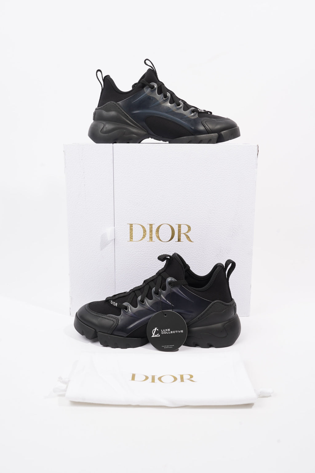 Christian Dior D-connect Black Technical Fabric EU 36 UK 3