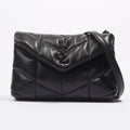 Saint Laurent Loulou Puffer Black Lambskin Leather Mini