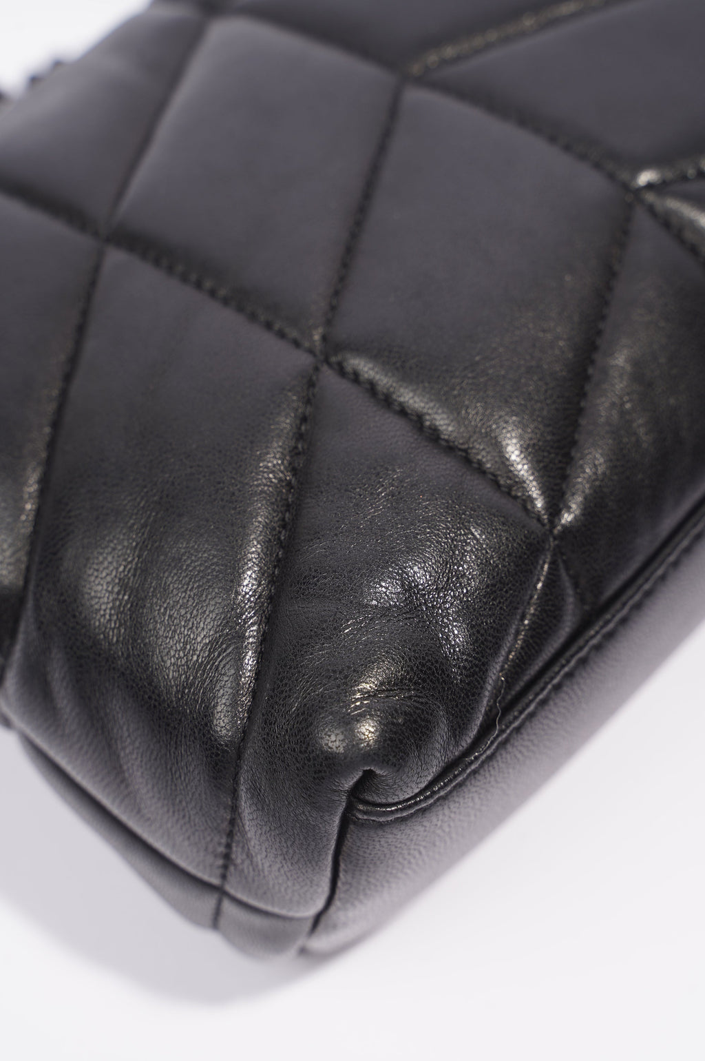 Saint Laurent Loulou Puffer Black Lambskin Leather Mini