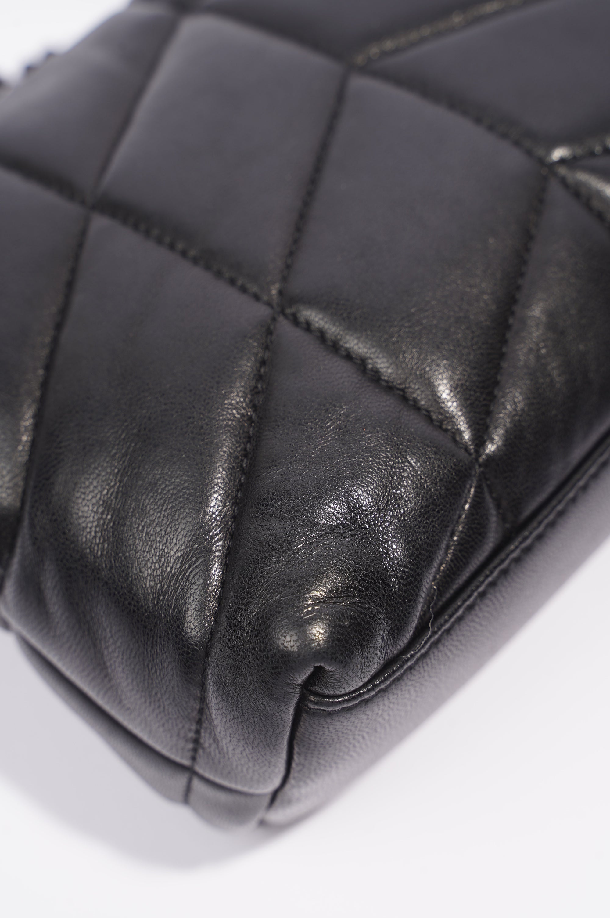 Saint Laurent Loulou Puffer Black Lambskin Leather Mini