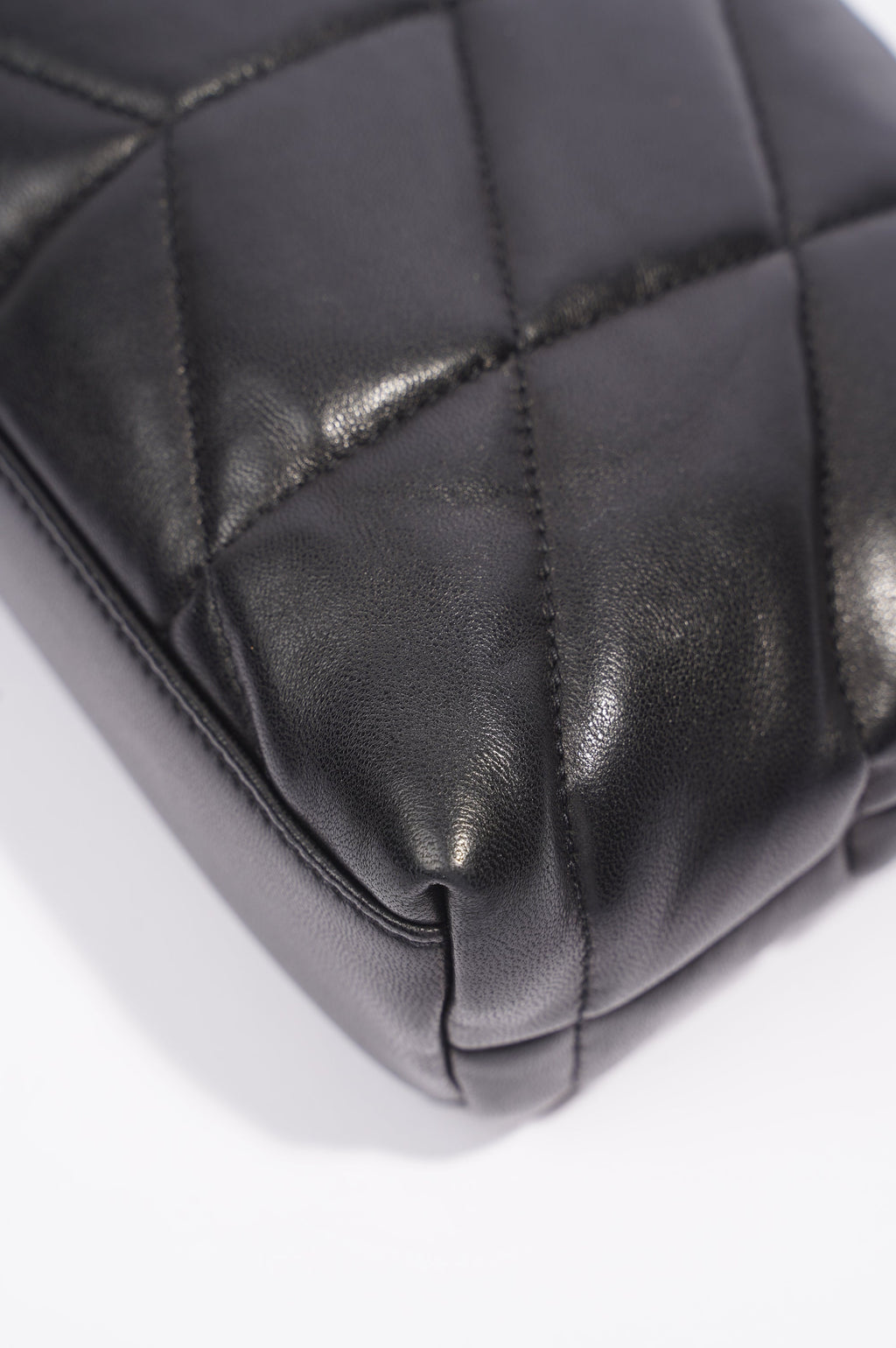 Saint Laurent Loulou Puffer Black Lambskin Leather Mini