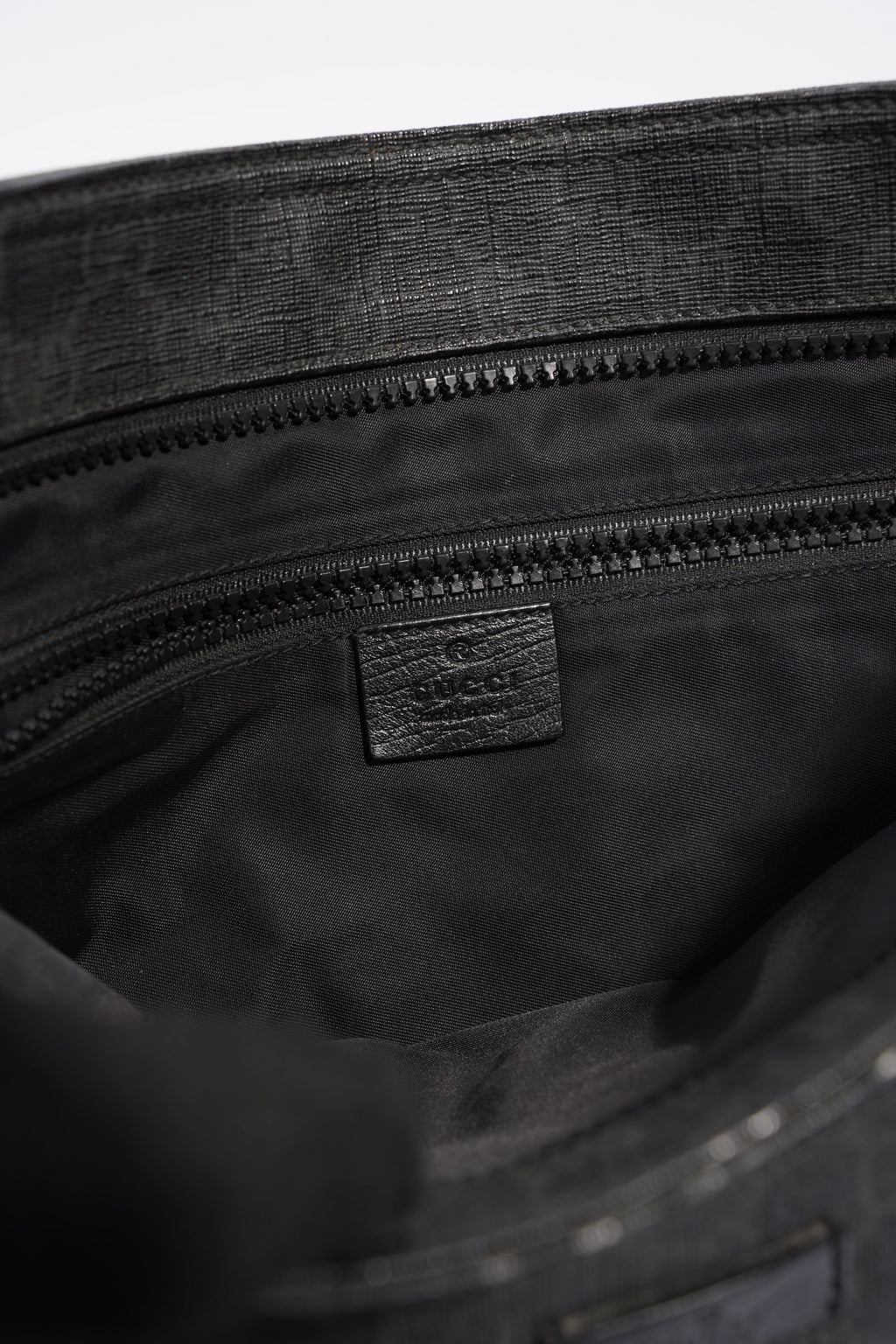 Gucci GG Messenger Bag Black Coated Canvas