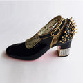 Gucci Casper Black Patened Leather Pumps Sz 37 (7)