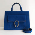 Gucci Dionysus Blue Suede Handbag