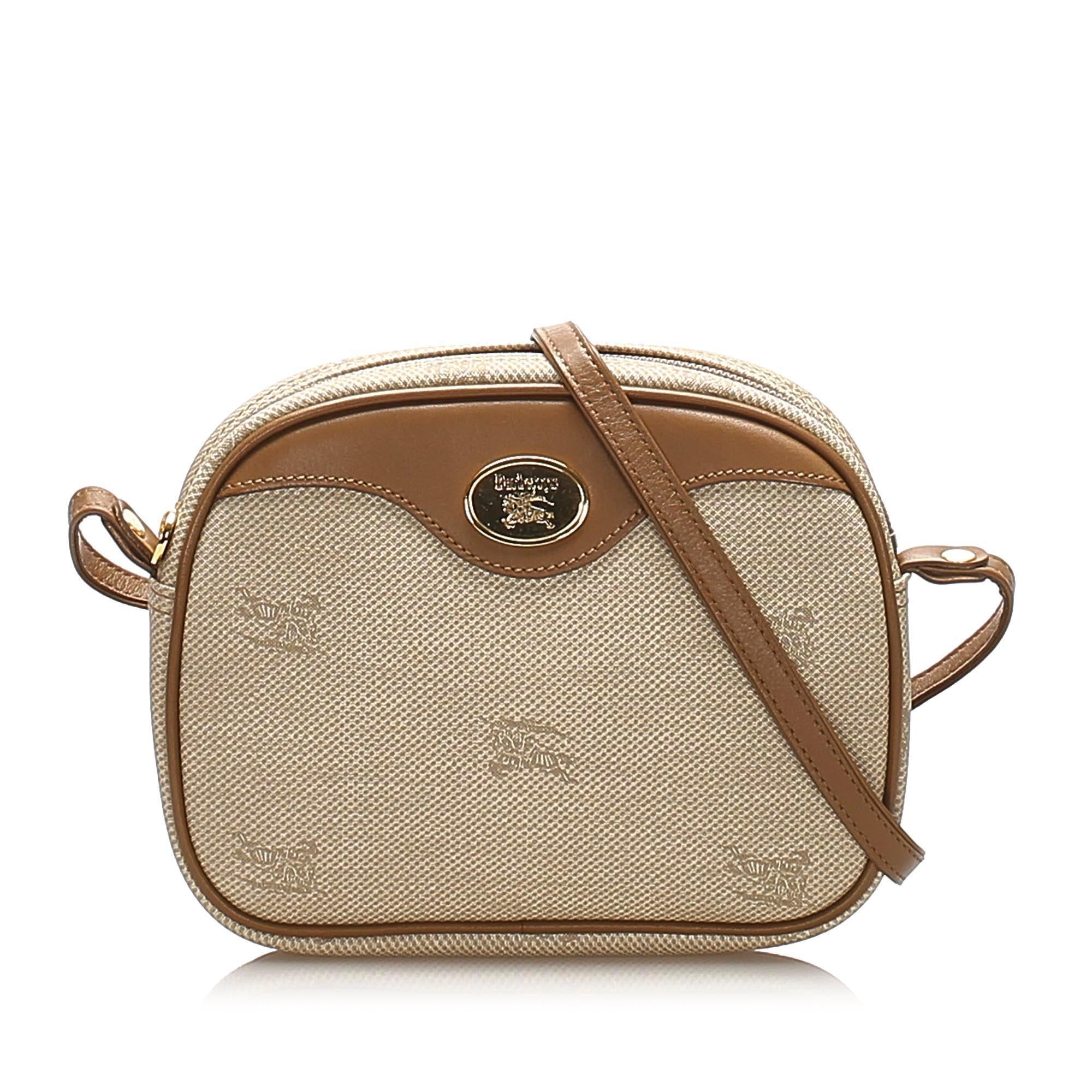 Burberry Canvas Crossbody Bag (SHG-13709)