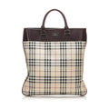 Burberry House Check Canvas Tote Bag (SHG-14005)