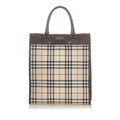 Burberry House Check Canvas Tote Bag (SHG-20393)
