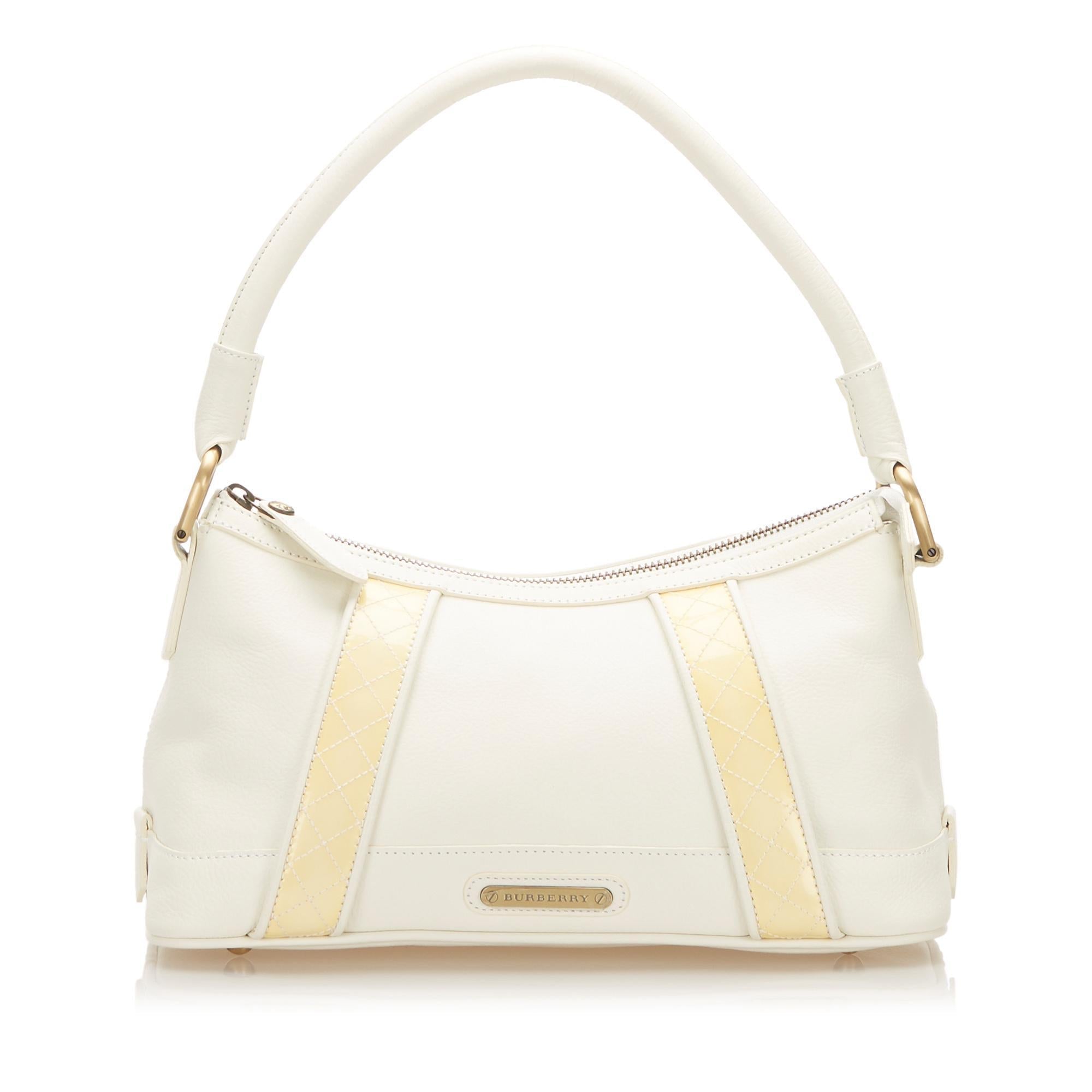 Burberry Leather Baguette (SHG-17852)