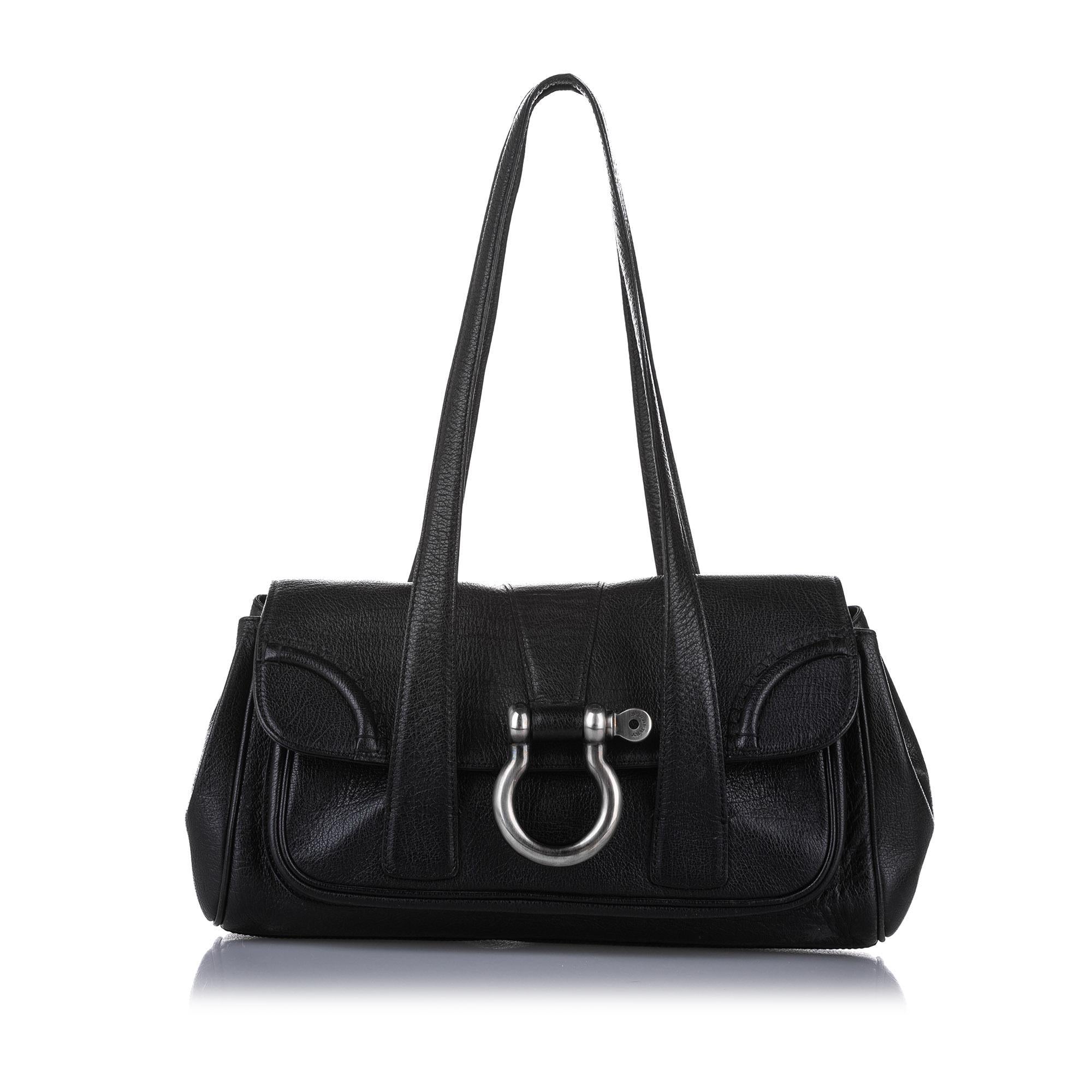 Burberry Leather Shoulder Bag (SHG-11186)