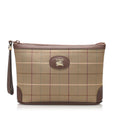 Burberry Plaid Canvas Clutch Bag (SHG-12053)