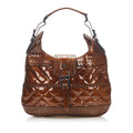 Burberry Studded Patent Leather Shoulder Bag (SHG-16312)