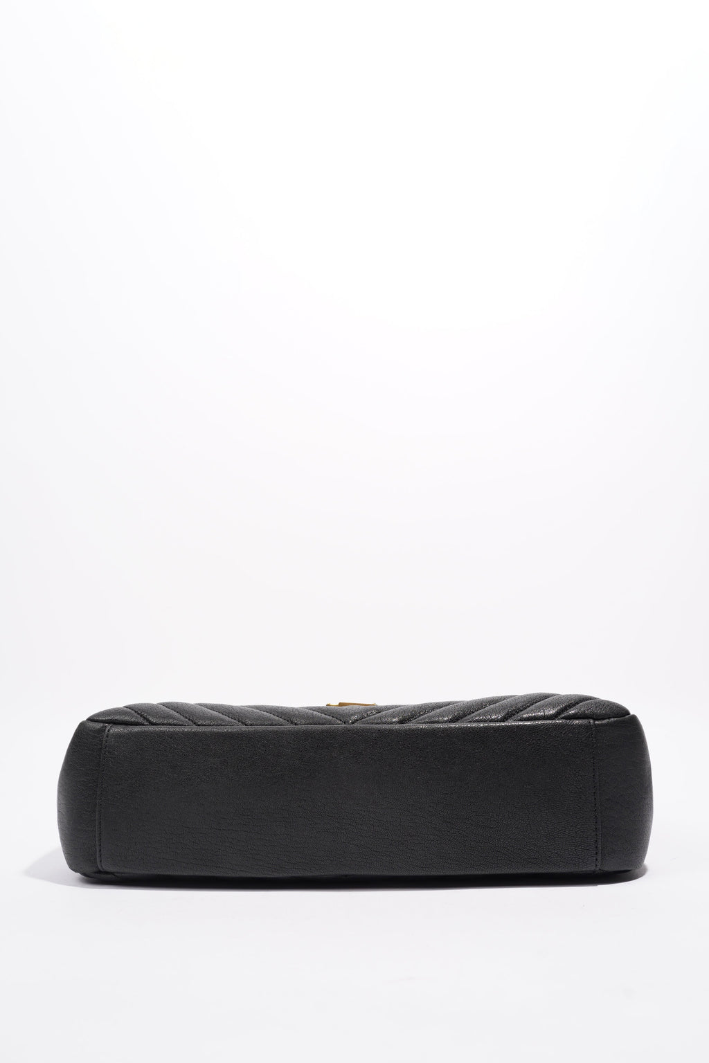 Saint Laurent College Quilted Bag Black Leather Large