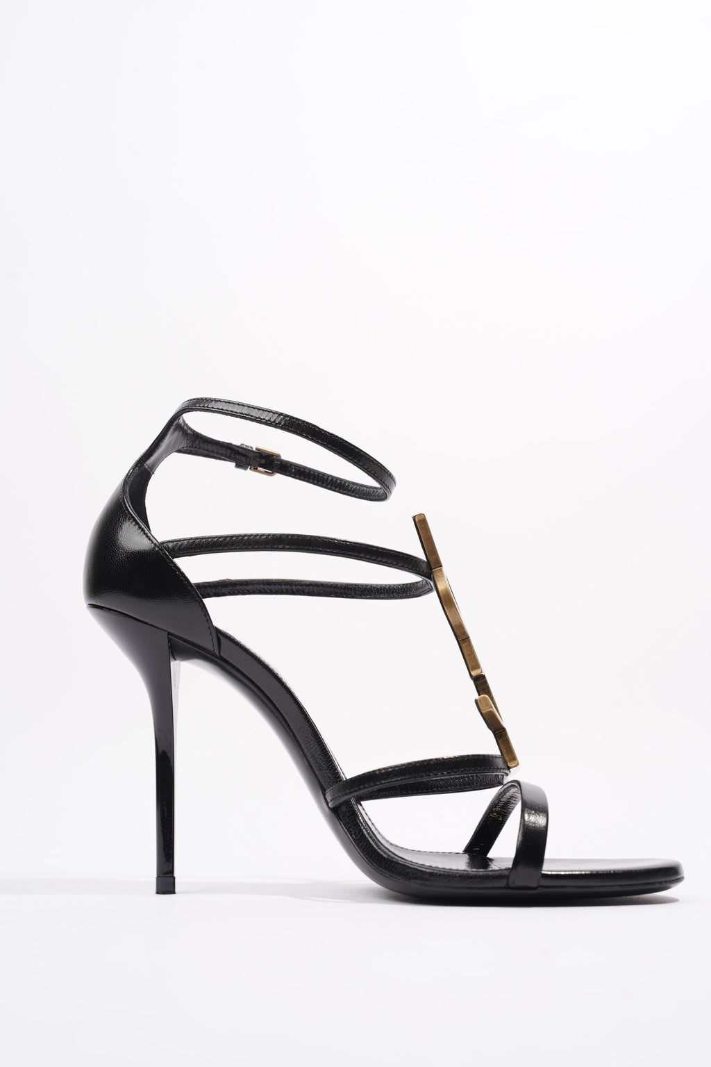 Saint Laurent Cassandra Black Leather EU 37 UK 4