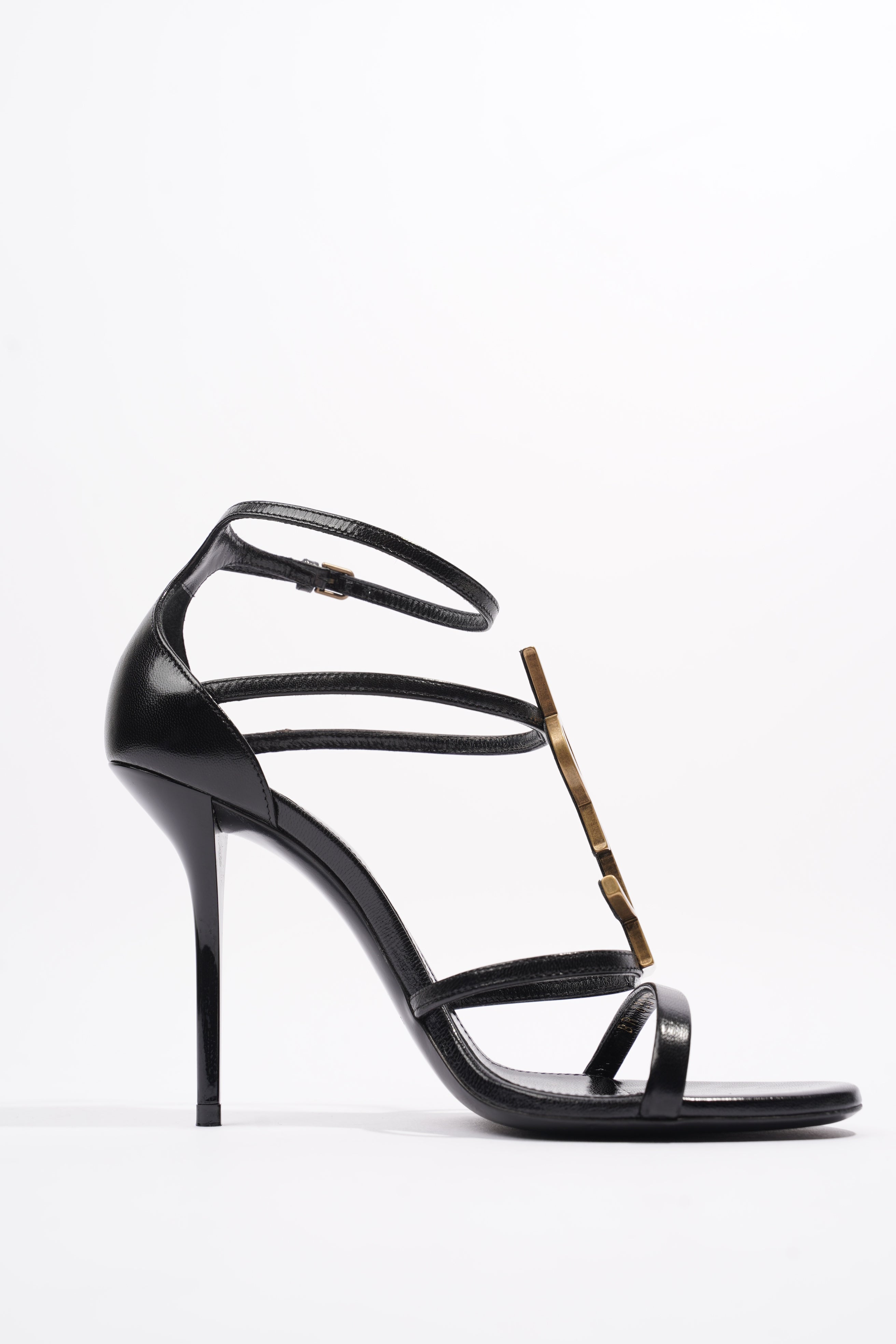 Saint Laurent Cassandra Black Leather EU 37 UK 4