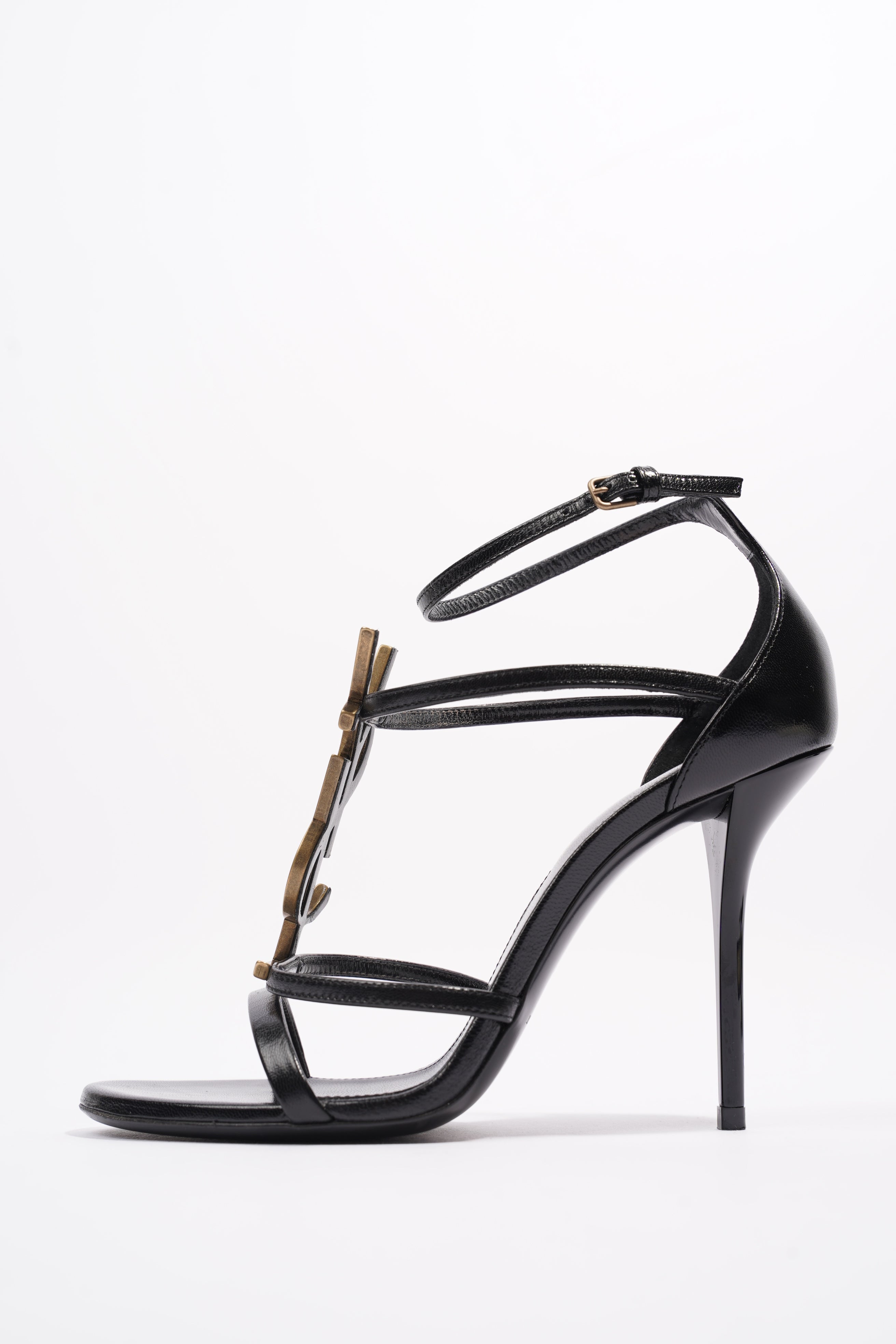 Saint Laurent Cassandra Black Leather EU 37 UK 4