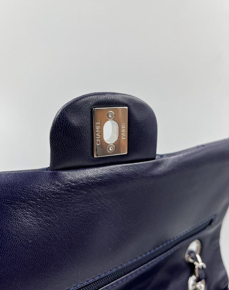 Blue Chanel Classic Double Flap Bag