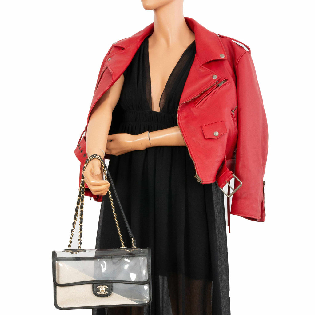 CHANEL Coco Sand PVC Flap Bag Runway Medium - Runway