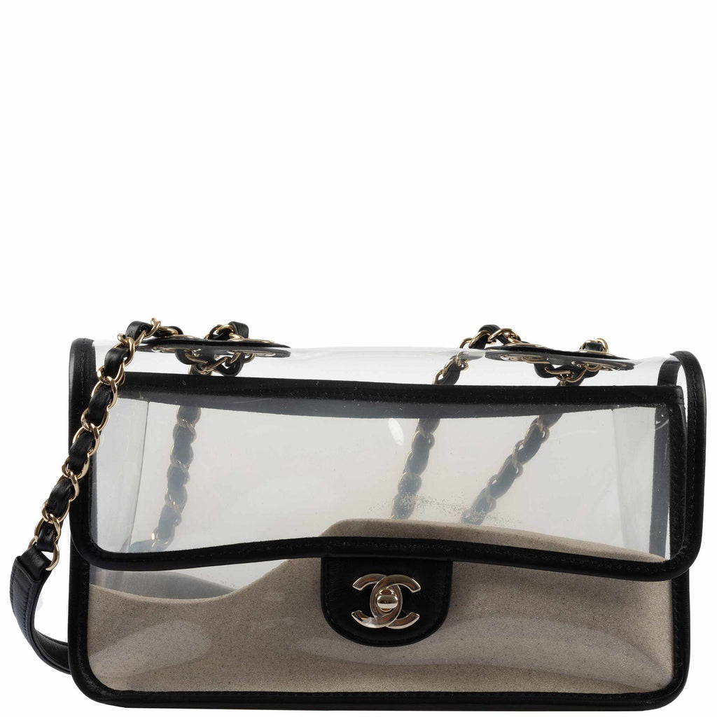 CHANEL Coco Sand PVC Flap Bag Runway Medium - Runway