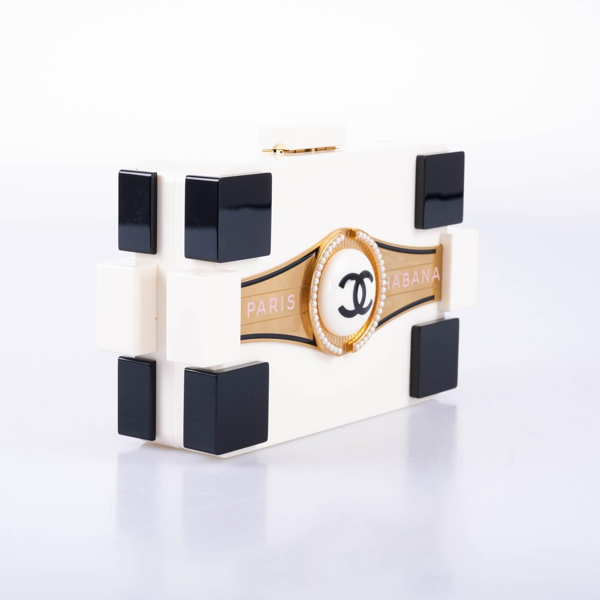 CHANEL Paris-Habana Cuba Lego Plexiglass Runway Clutch