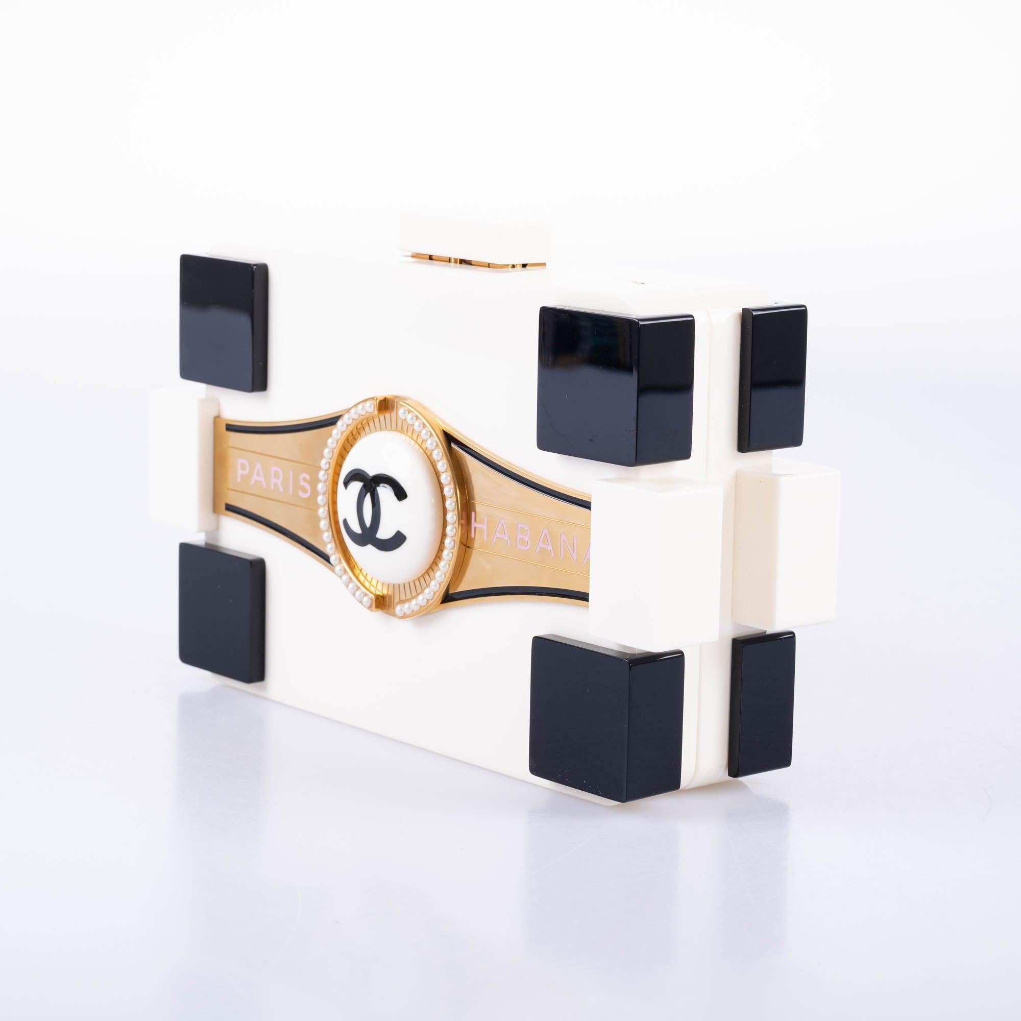 CHANEL Paris-Habana Cuba Lego Plexiglass Runway Clutch