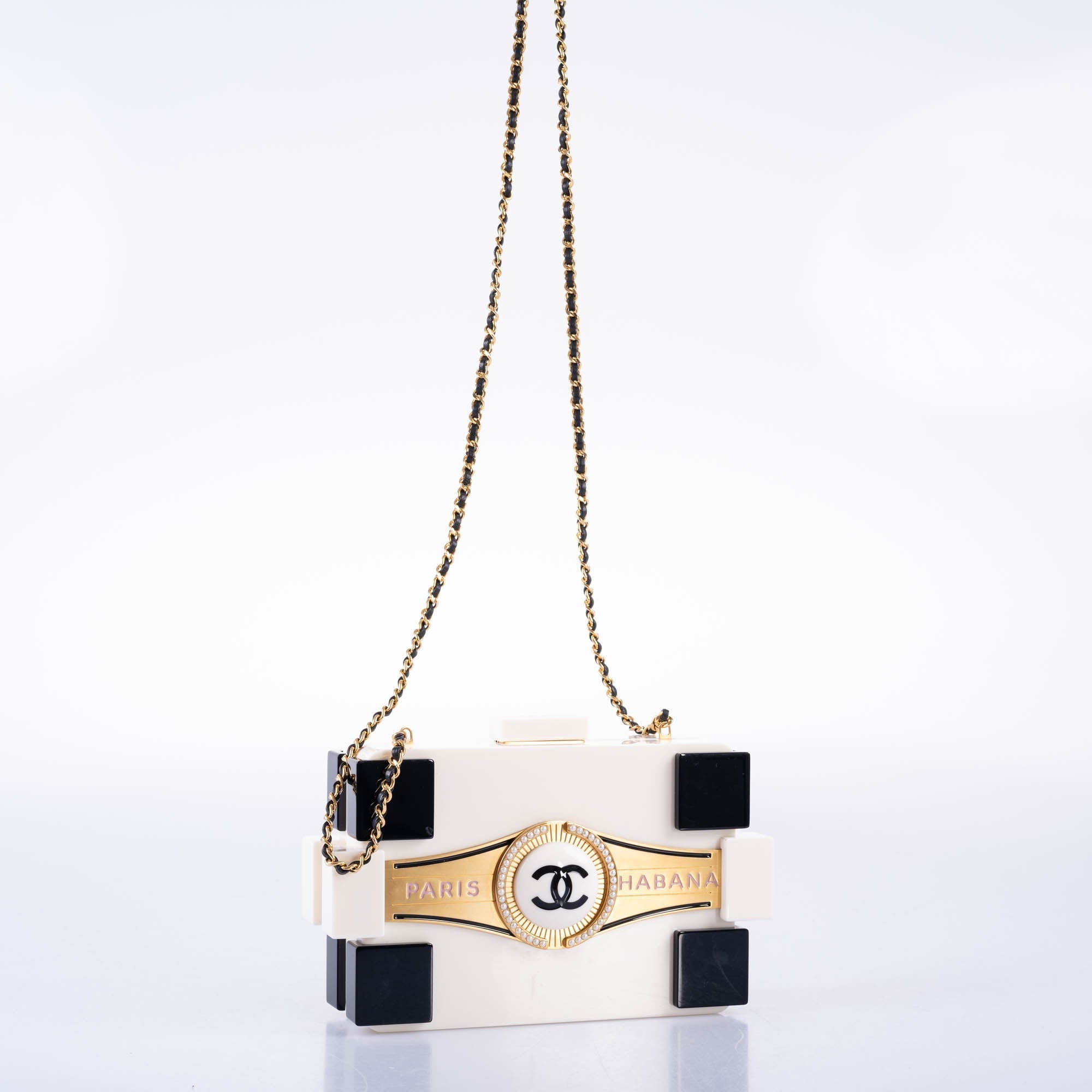 CHANEL Paris-Habana Cuba Lego Plexiglass Runway Clutch