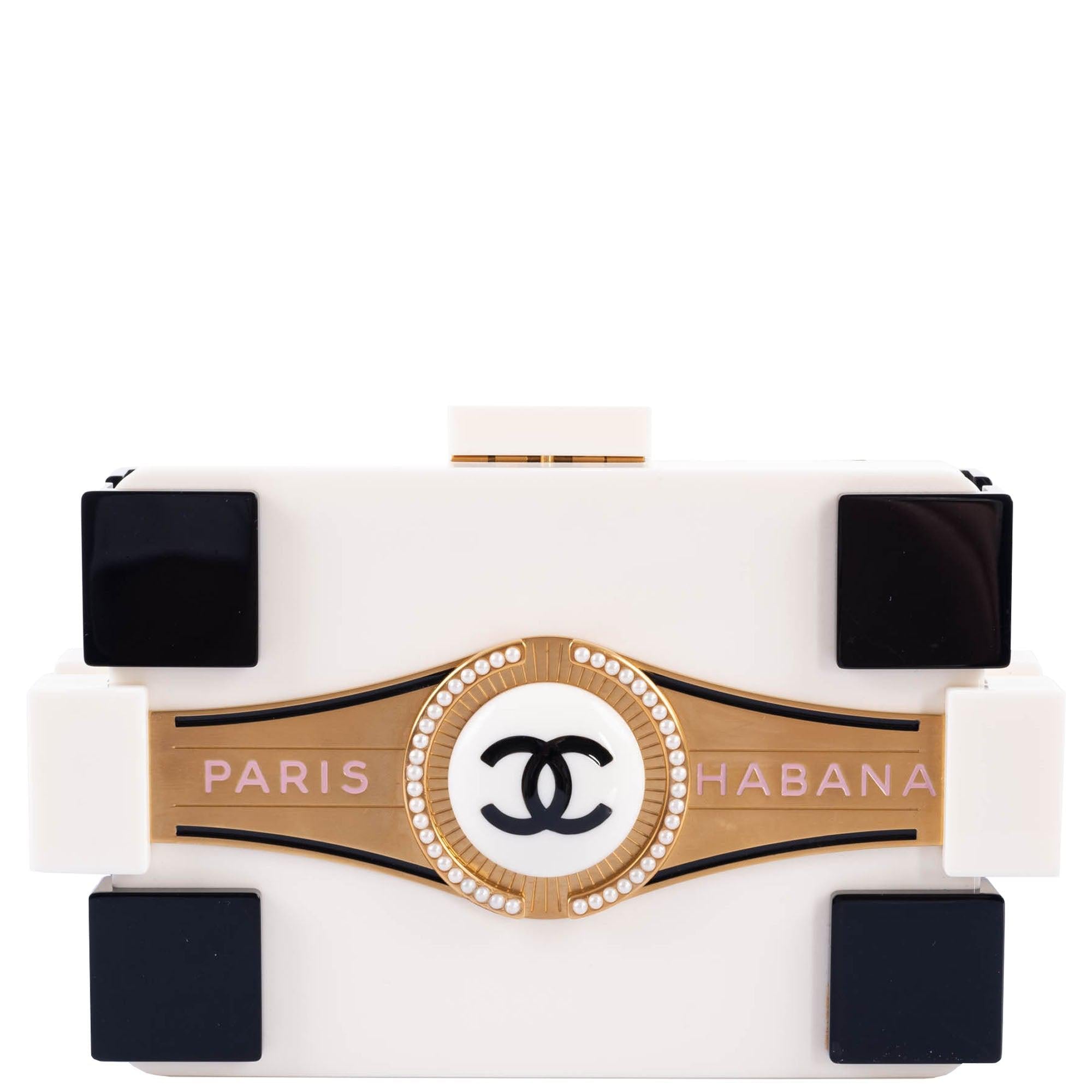 CHANEL Paris-Habana Cuba Lego Plexiglass Runway Clutch