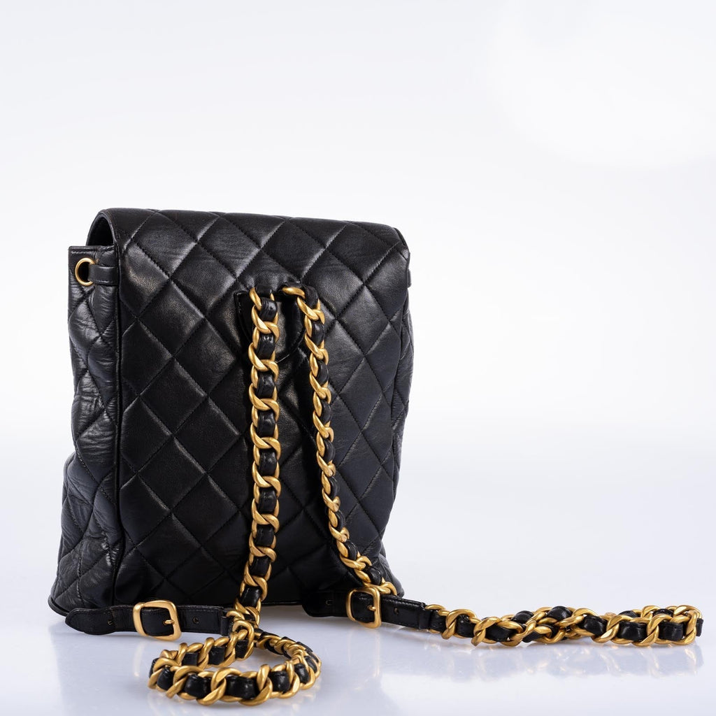 CHANEL Quilted Mini Duma Backpack Gold Hardware