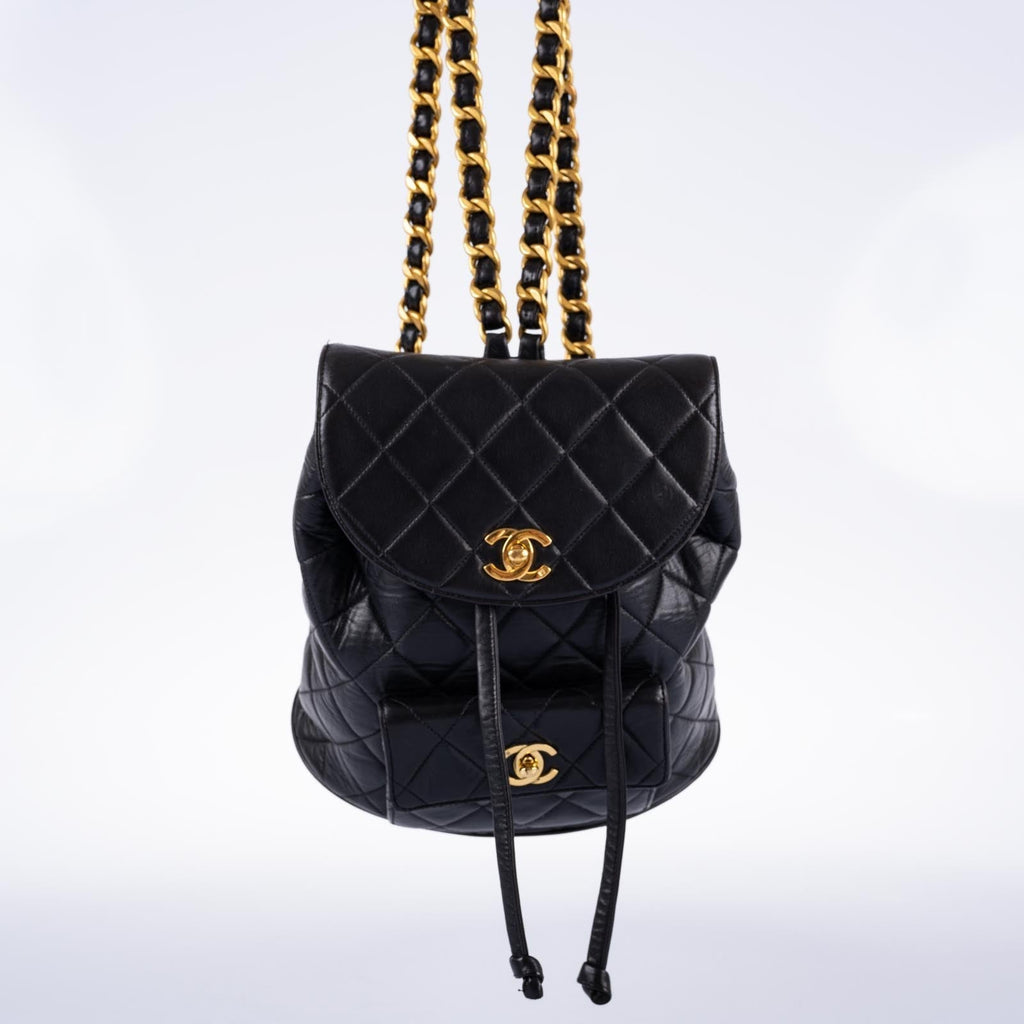 CHANEL Quilted Mini Duma Backpack Gold Hardware