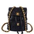 CHANEL Quilted Mini Duma Backpack Gold Hardware