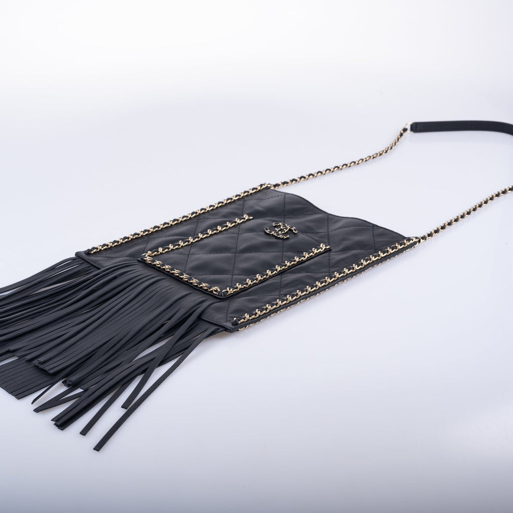 CHANEL Shopping Bag Fringe Crossbody 2022 Cruise