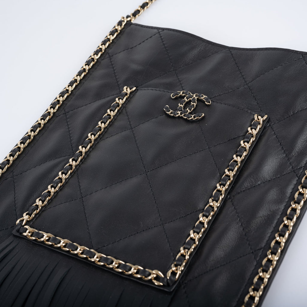 CHANEL Shopping Bag Fringe Crossbody 2022 Cruise