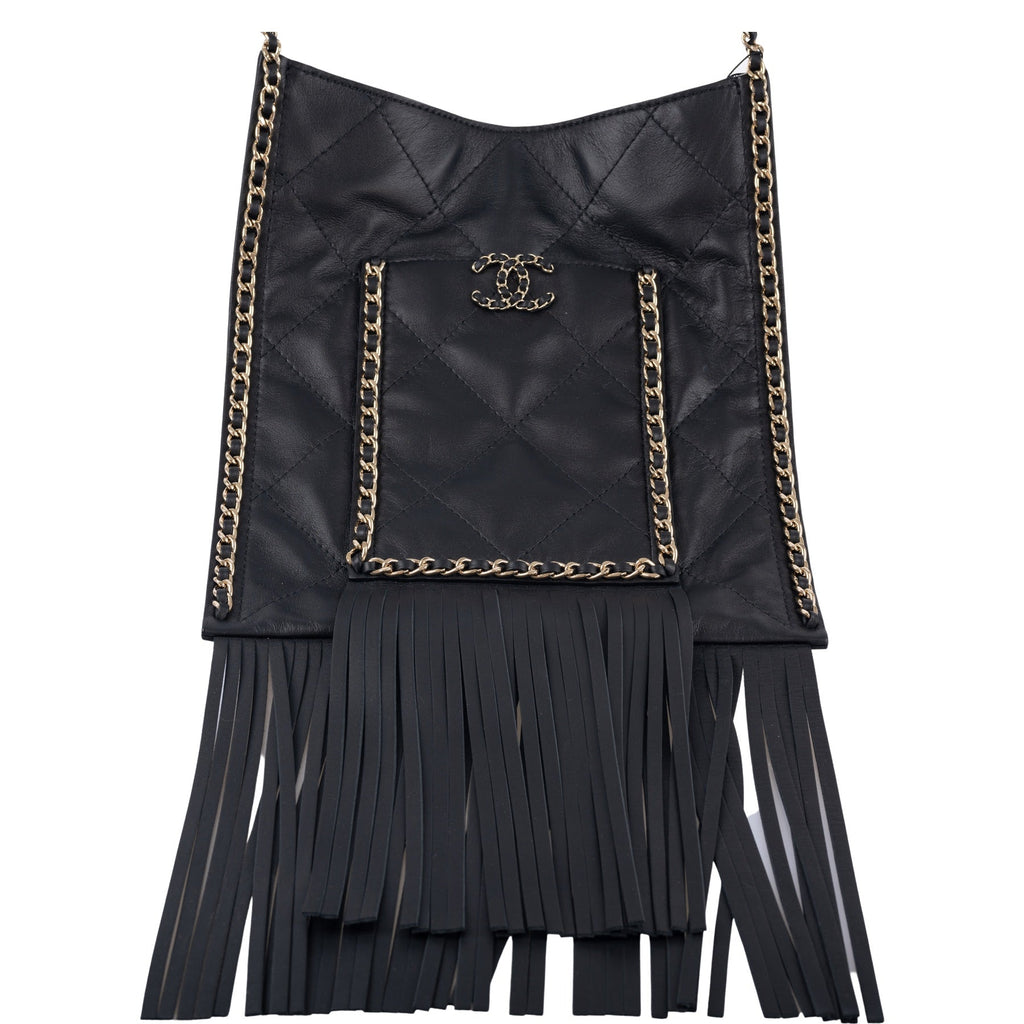 CHANEL Shopping Bag Fringe Crossbody 2022 Cruise