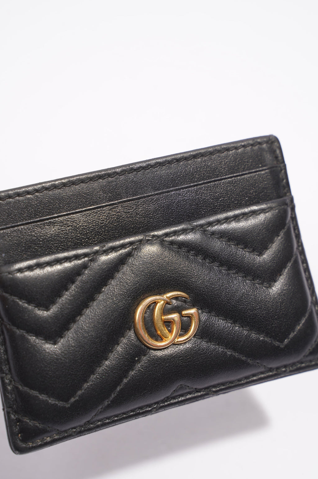 Gucci Marmont Card Holder Black Leather