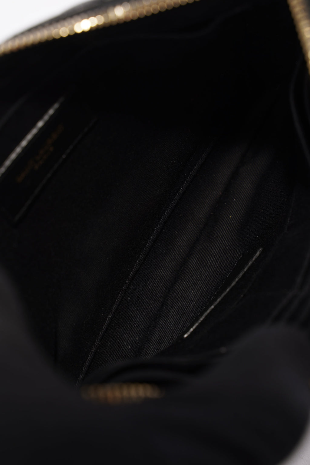 Saint Laurent Cassandre Pouch Black Leather