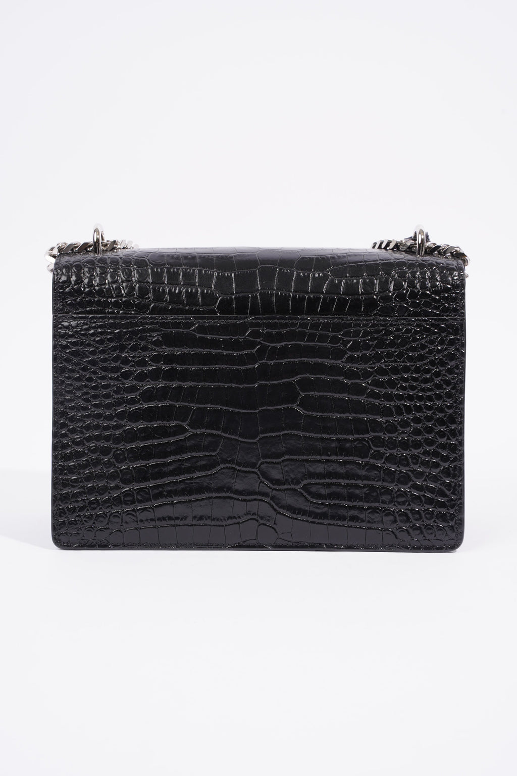 Saint Laurent Sunset Black Embossed Leather Medium