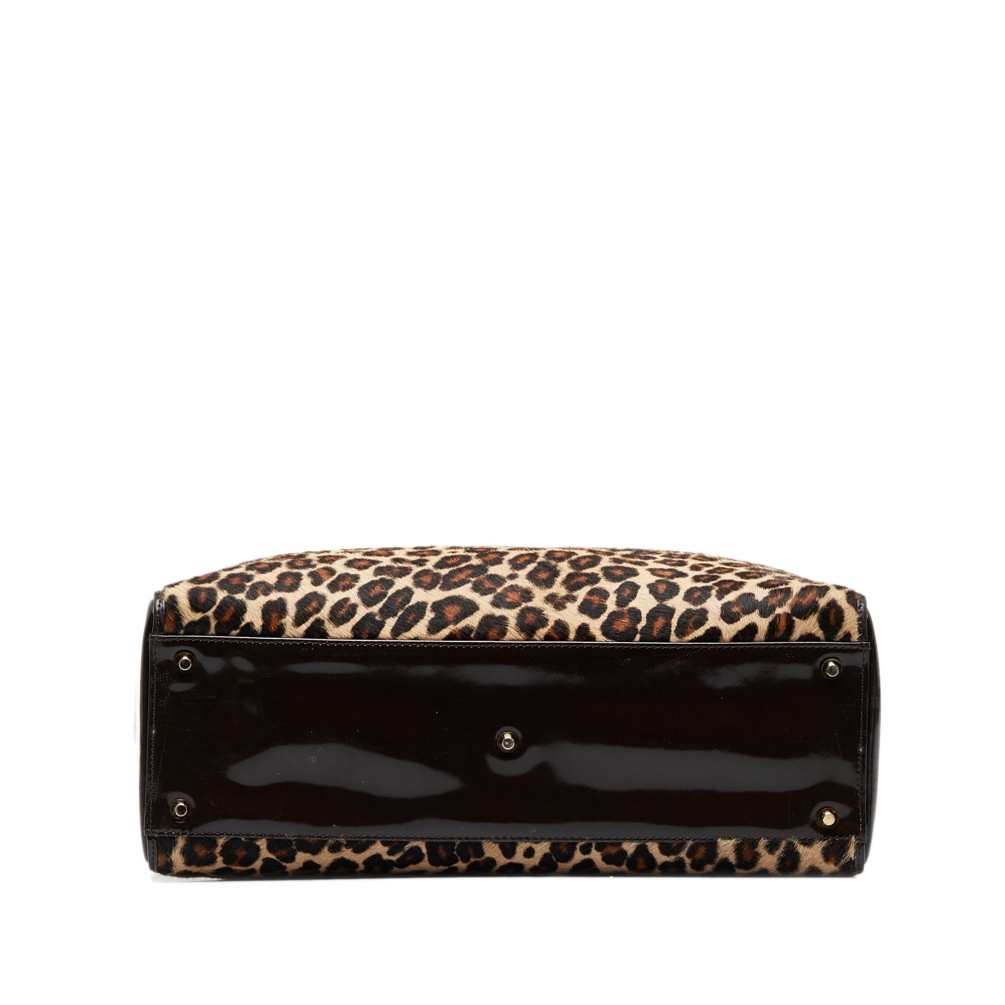 DIORLarge Leopard Print Pony Hair Lady  Satchel