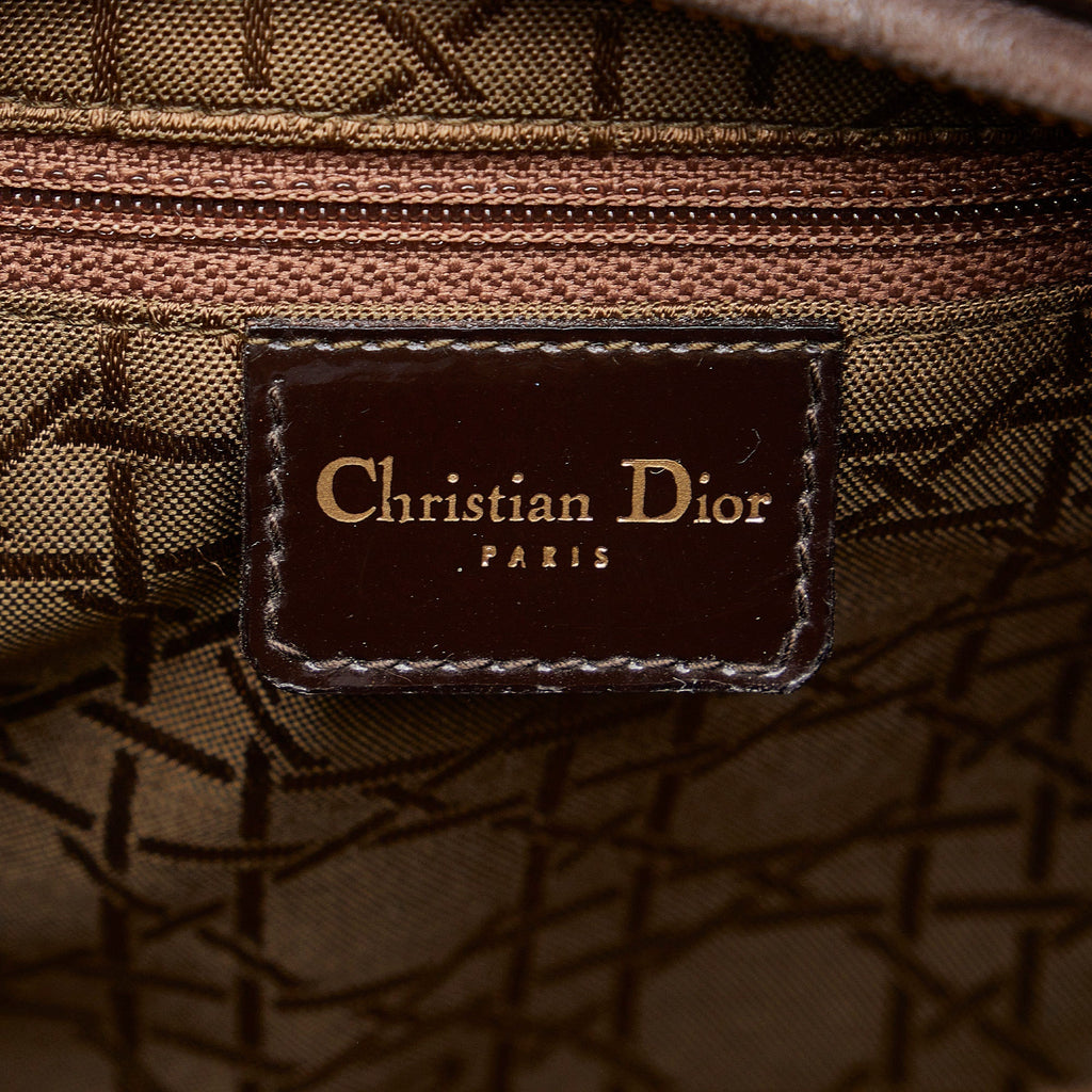 DIORLarge Leopard Print Pony Hair Lady  Satchel