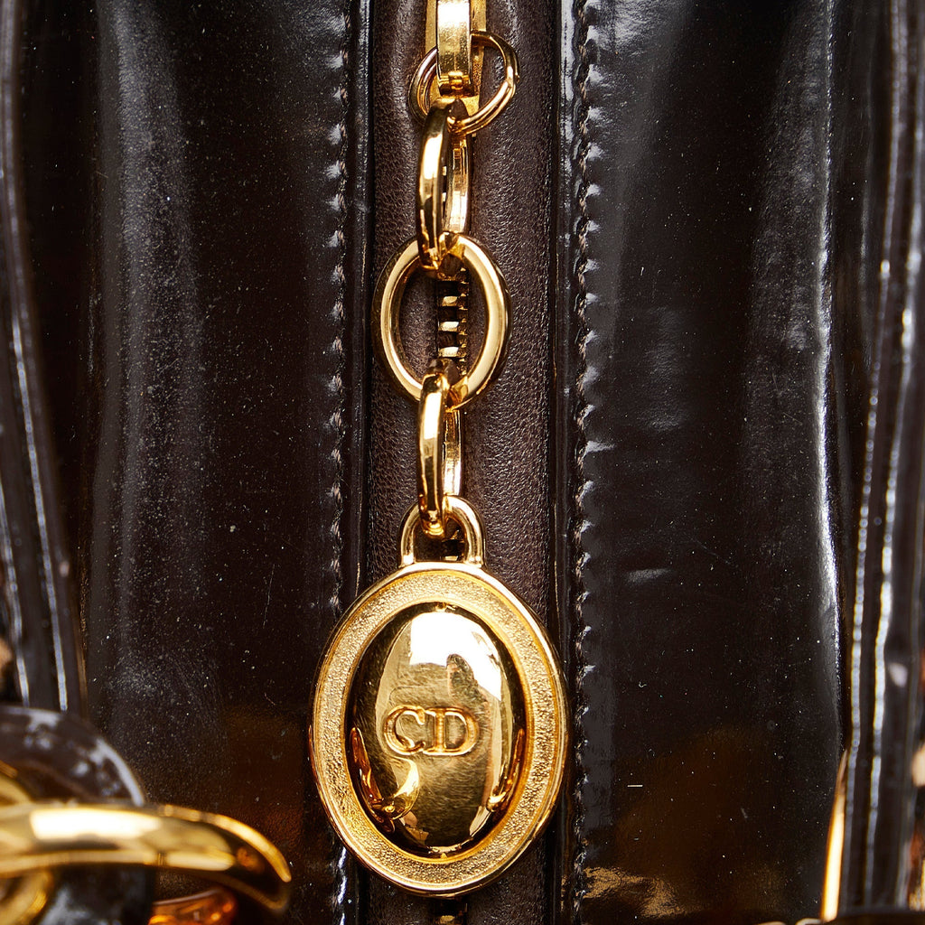 DIORLarge Leopard Print Pony Hair Lady  Satchel