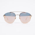 Christian Dior Stronger Metallic Gold / Rose Gold Lense Base Metal 58mm 18mm