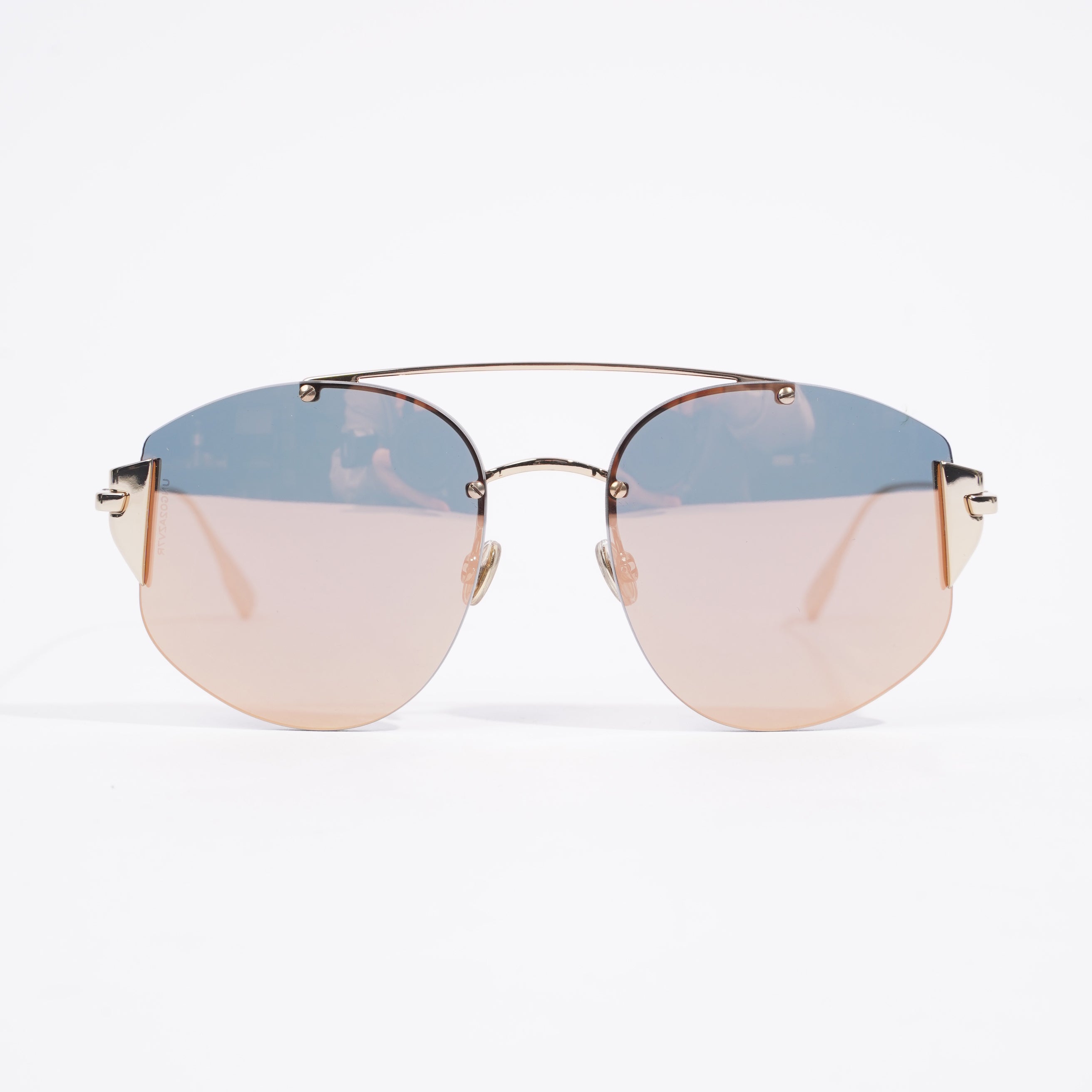 Christian Dior Stronger Metallic Gold / Rose Gold Lense Base Metal 58mm 18mm