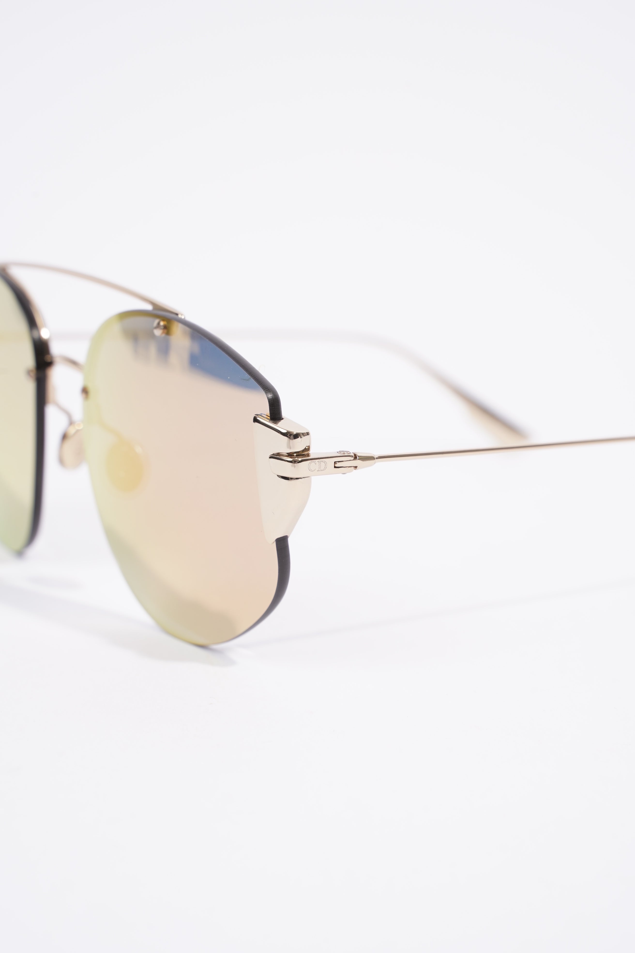 Christian Dior Stronger Metallic Gold / Rose Gold Lense Base Metal 58mm 18mm