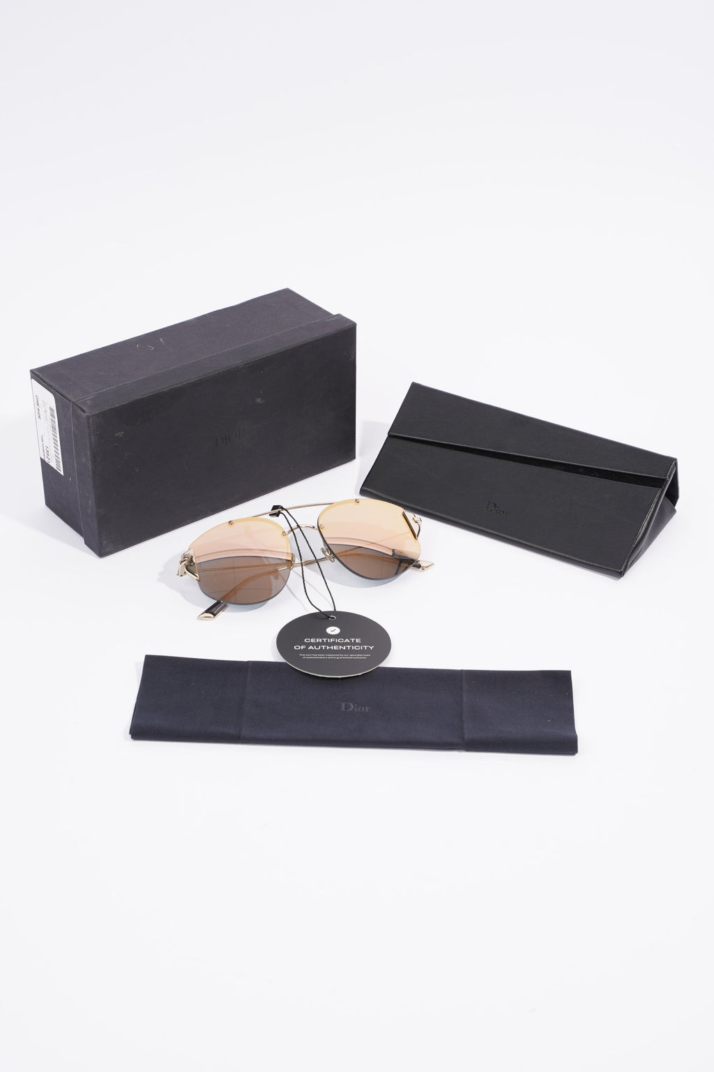Christian Dior Stronger Metallic Gold / Rose Gold Lense Base Metal 58mm 18mm