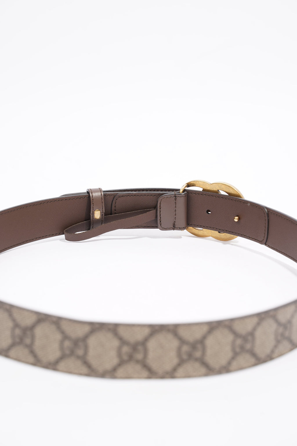 Gucci Marmont Belt Black / Gold Leather 80cm 32"