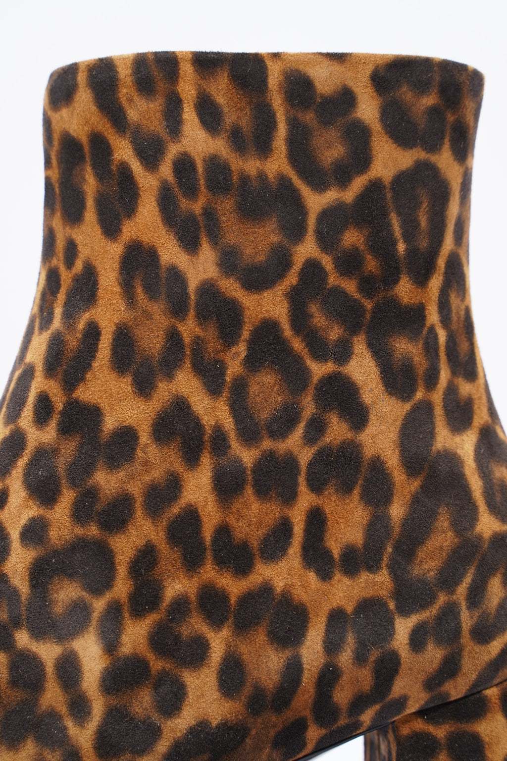 Saint Laurent Lou Ankle Boots 75 Leopard Print Suede EU 39 UK 6