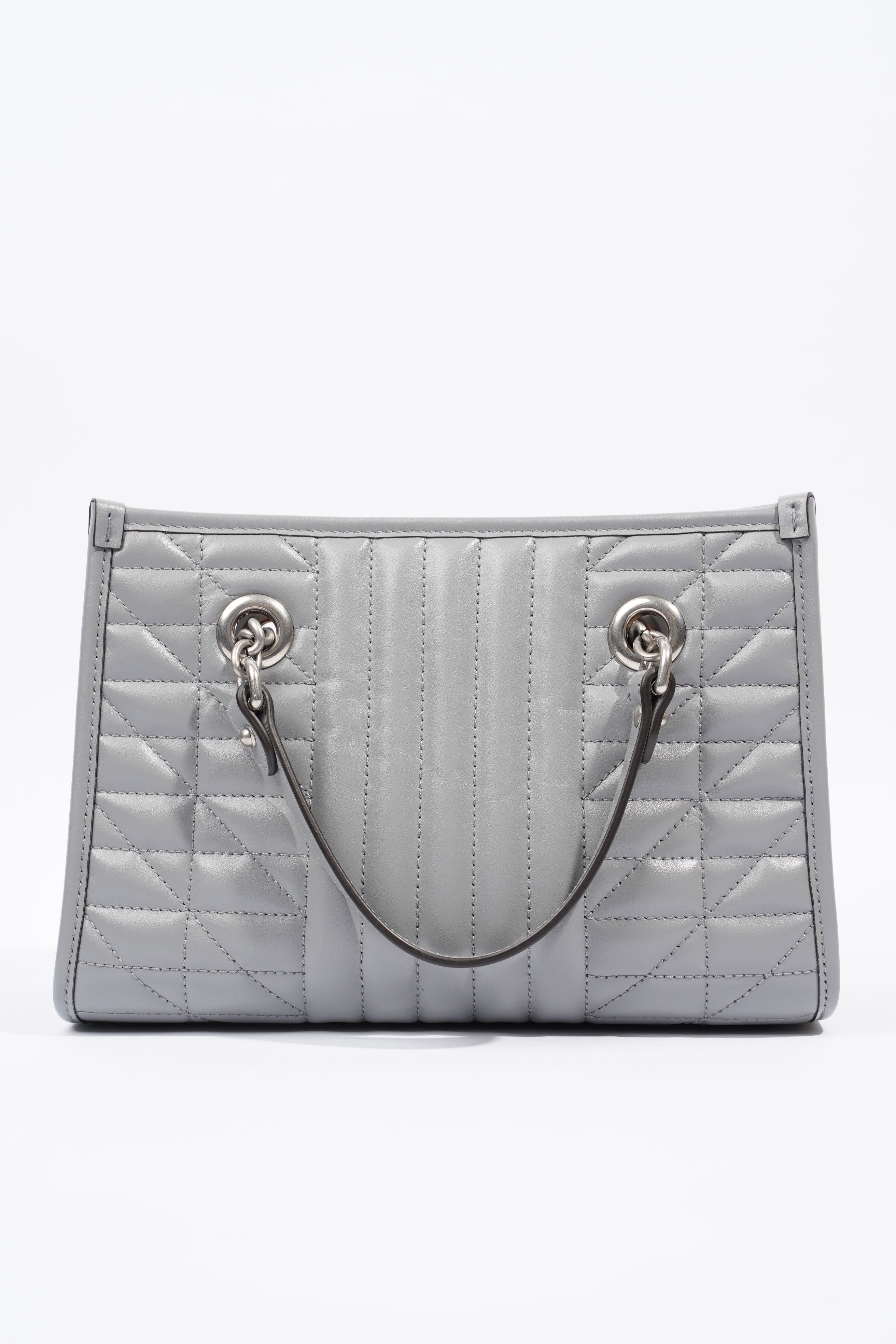 Gucci GG Marmont Tote Bag Grey Leather Small